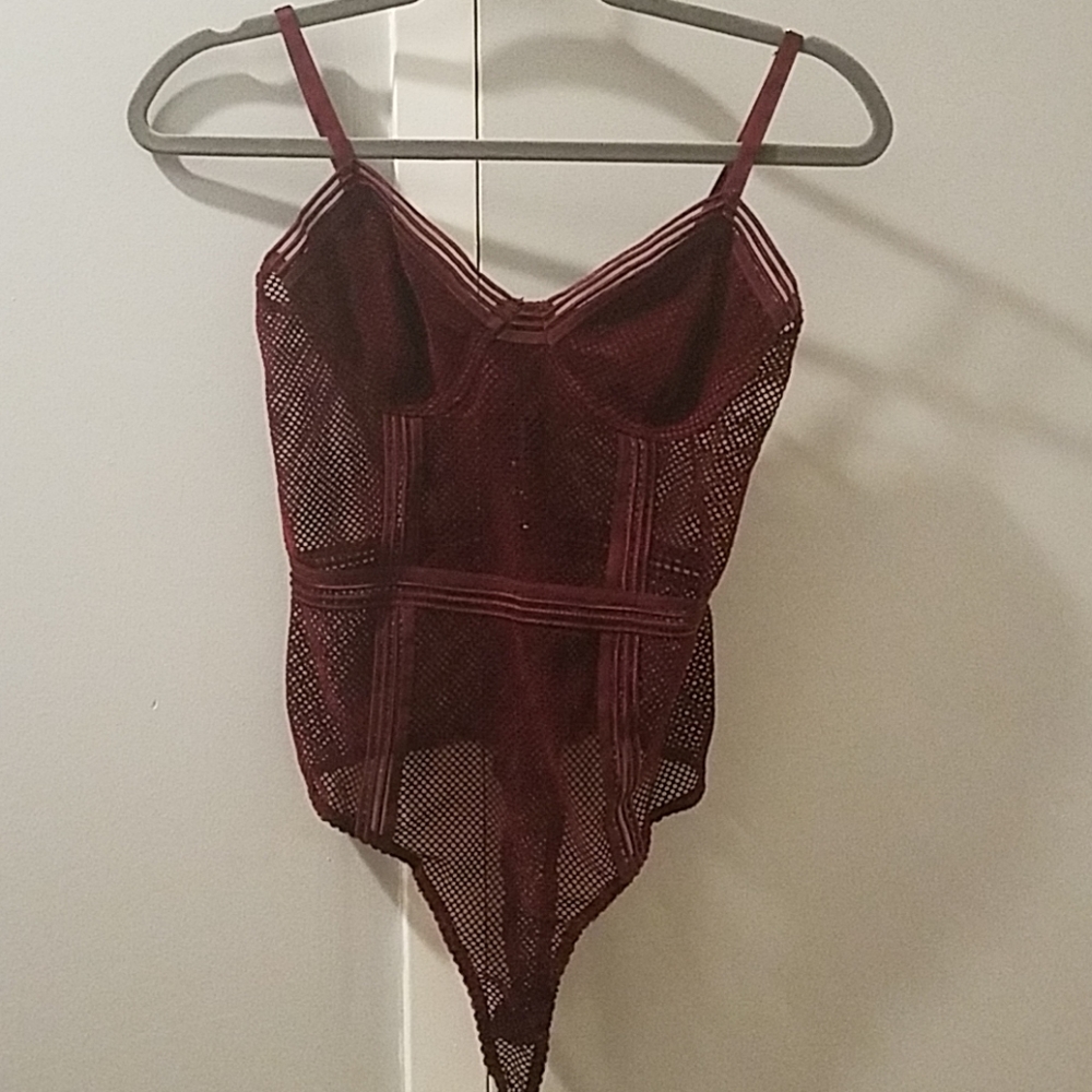 Burgundy leotard